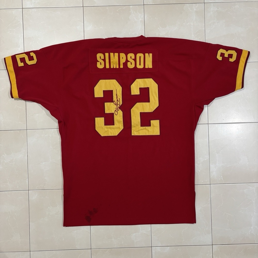 OJ Simpson #32 San Francisco 49ers Mitchell & Ness Authentic Signed Jersey Sz 56